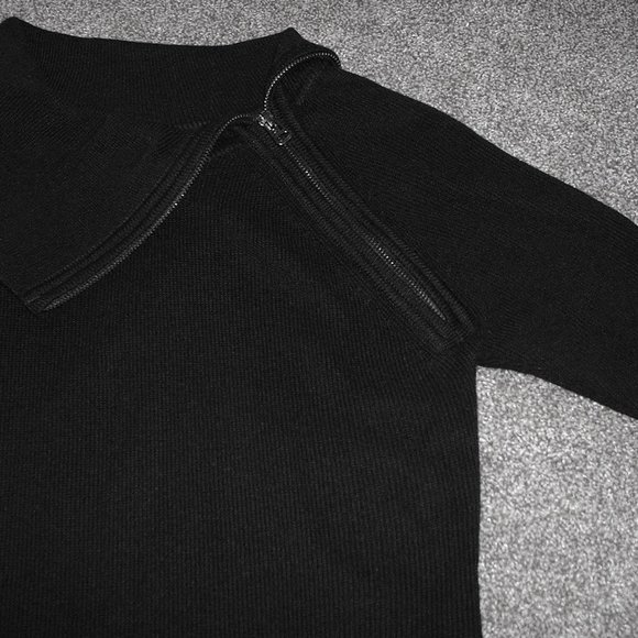 Calvin Klein Black Sweater Dress Cowl Neck - Picture 4 of 4